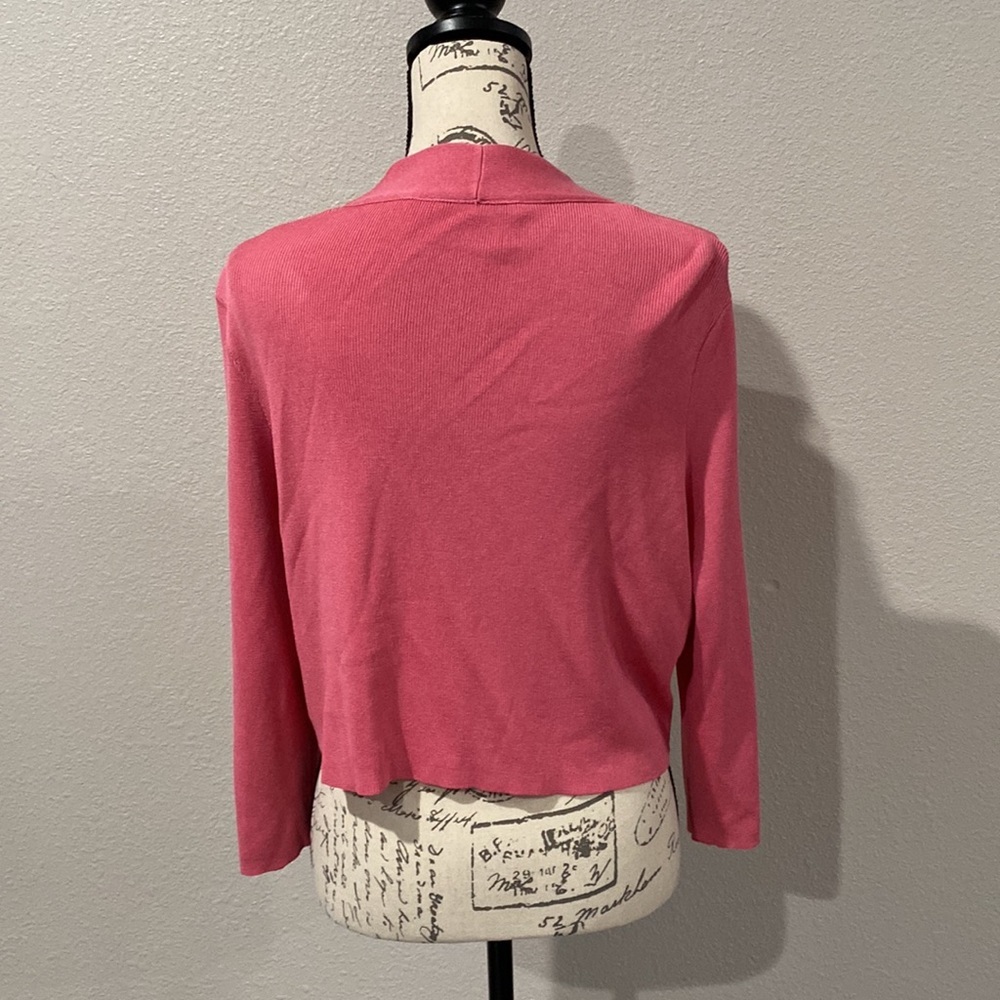 Hugo Boss Fine Ribbed Open Cardigan Sweater - Picture 7 of 7